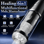Newvibe 5 Rotating 5 Sucking 7 Vibrating Masturbator & Training 2 IN 1 Adult Toys